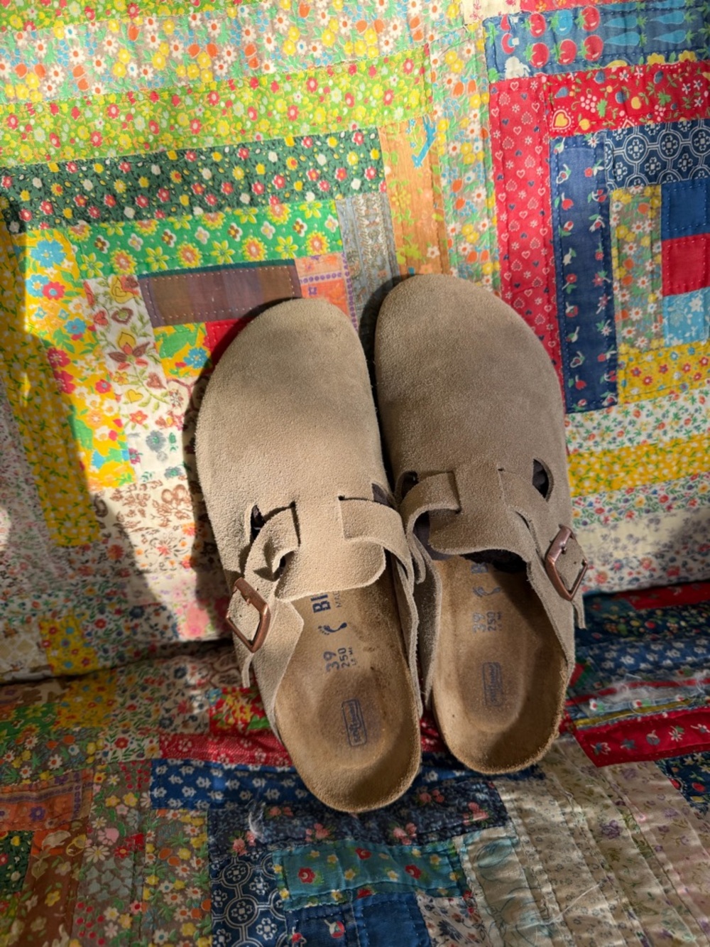 Birkenstock Taupe Boston Clogs - Picture 8 of 9